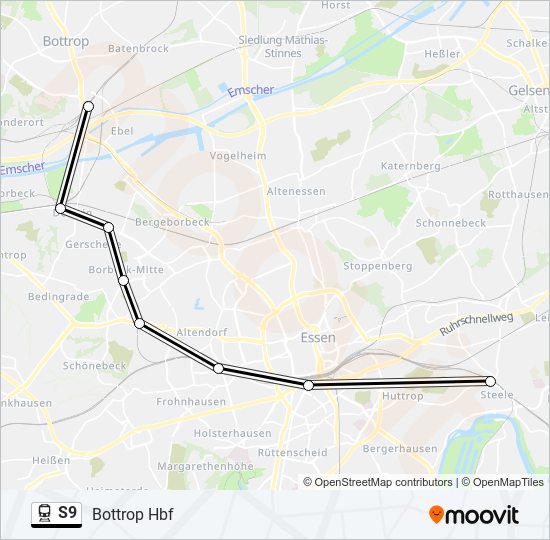 s9 Route: Schedules, Stops & Maps - Bottrop Hbf (Updated)