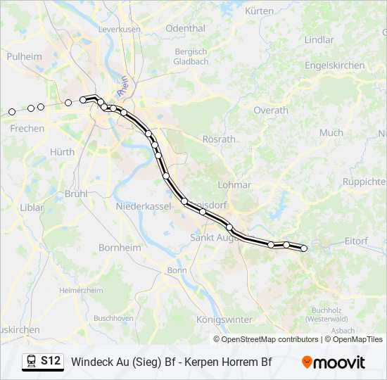 s12 Route: Schedules, Stops & Maps - Hennef Blankenberg Bf (Updated)