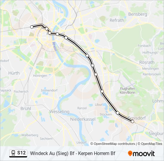 s12 Route: Schedules, Stops & Maps - Troisdorf Bf (Updated)