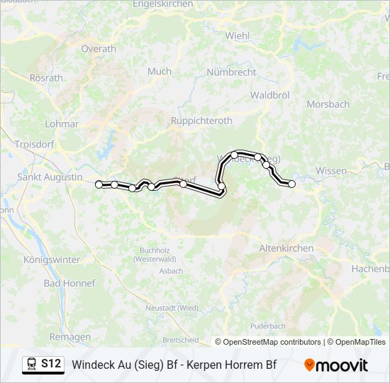 S12 Train Line Map
