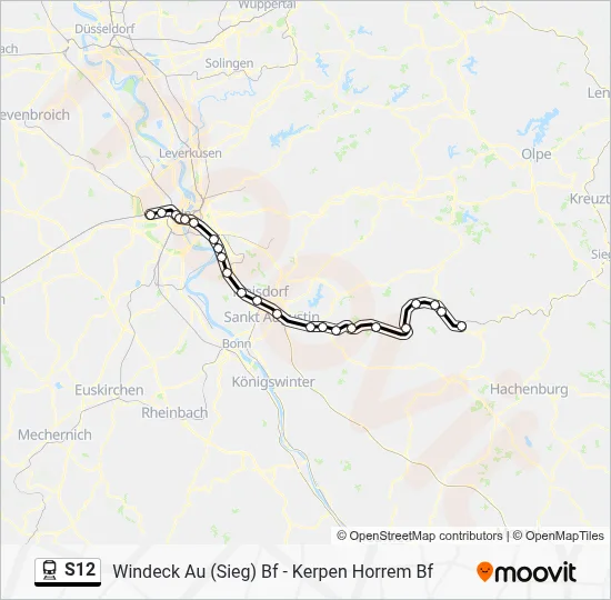 S12 Train Line Map