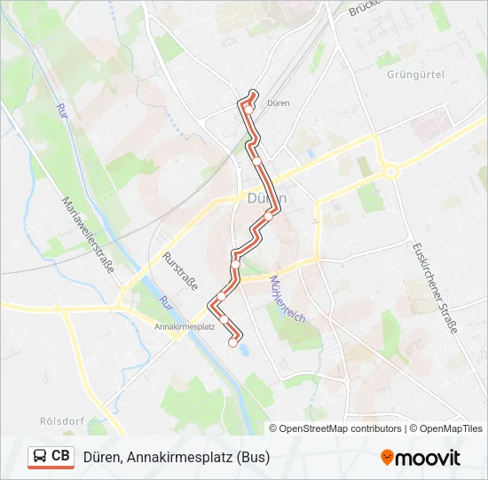 CB Bus Line Map
