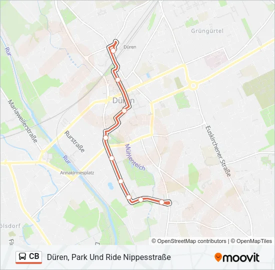 CB Bus Line Map