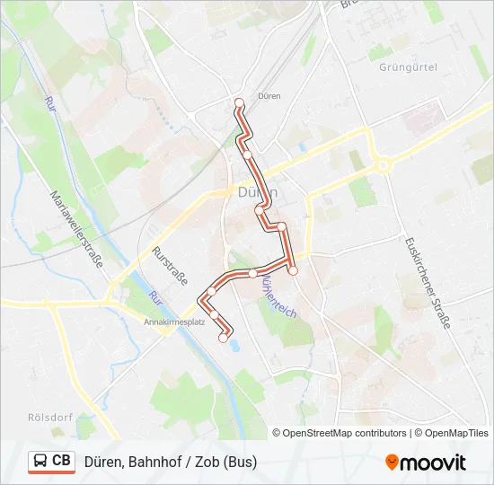 CB Bus Line Map