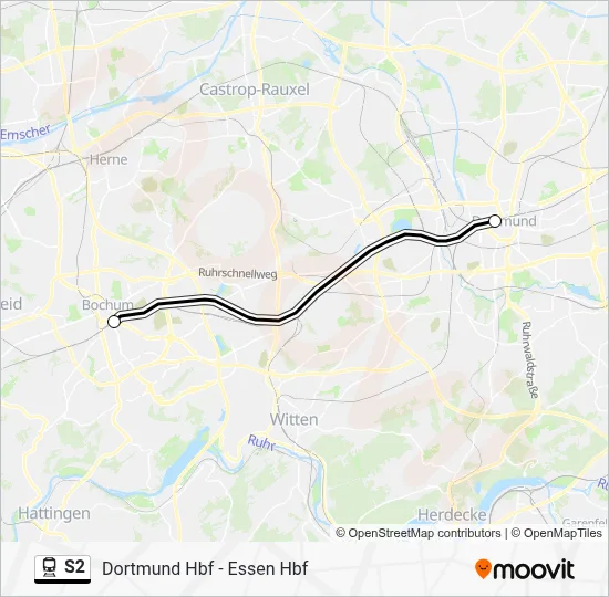 S2 Train Line Map