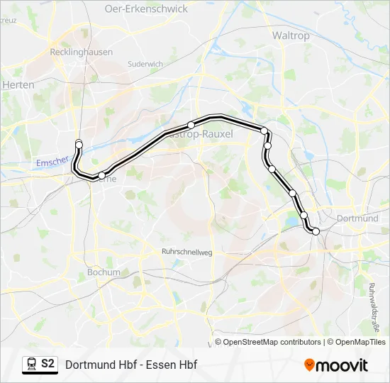 S2 Train Line Map
