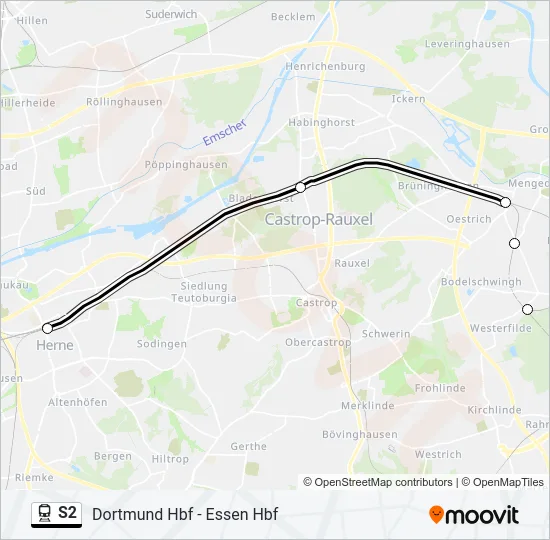 S2 Train Line Map