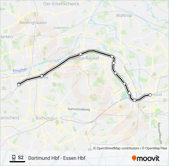 S2 Train Line Map