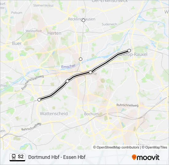 S2 Train Line Map