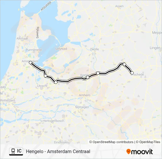 IC Train Line Map