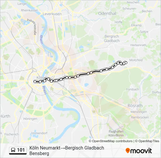 101 Bus Line Map