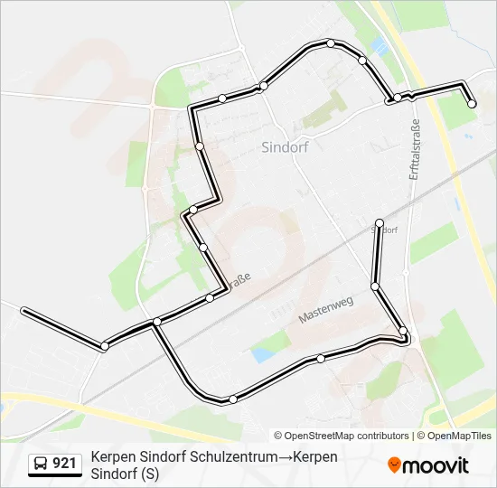 921 Bus Line Map