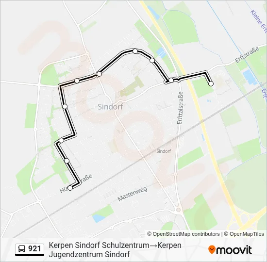 921 Bus Line Map