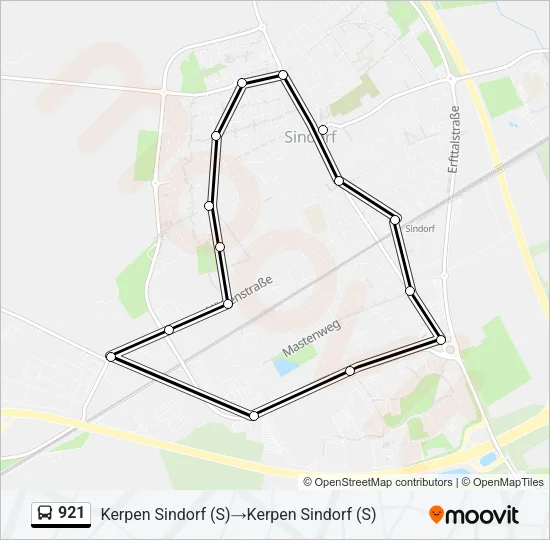 921 Bus Line Map