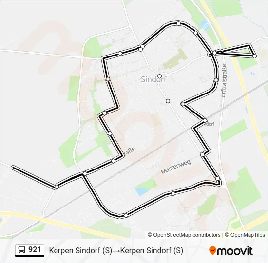921 Bus Line Map