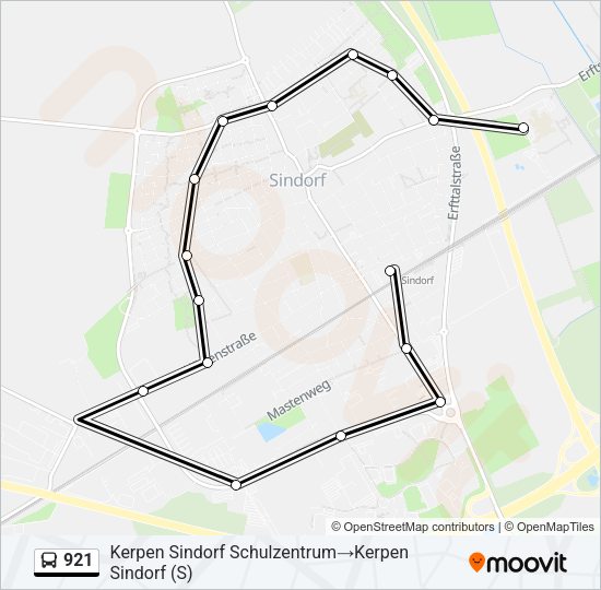 921 Bus Line Map