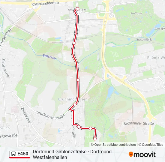 E450 Bus Line Map