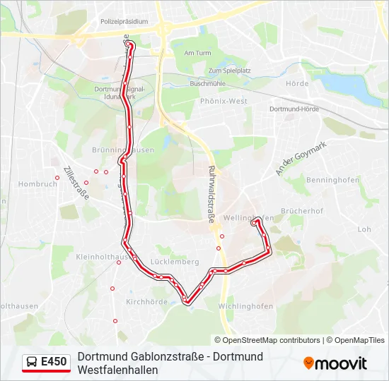 E450 Bus Line Map
