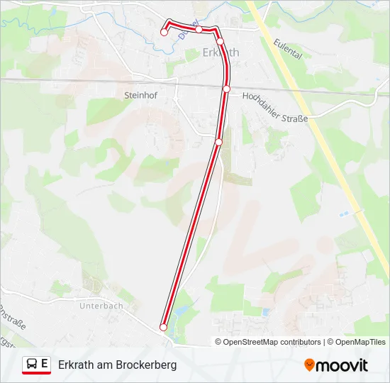 E Bus Line Map