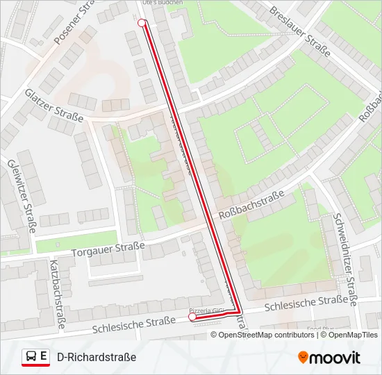 E Bus Line Map