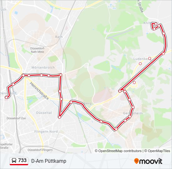 733 Route Schedules, Stops & Maps DAm Püttkamp (Updated)