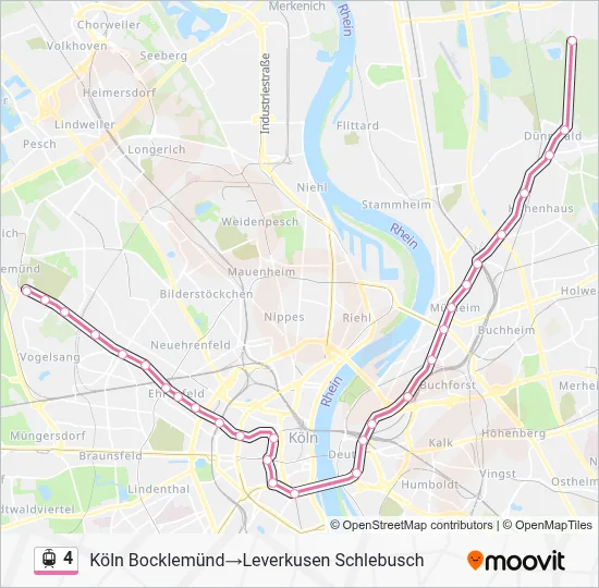 4 Light Rail Line Map