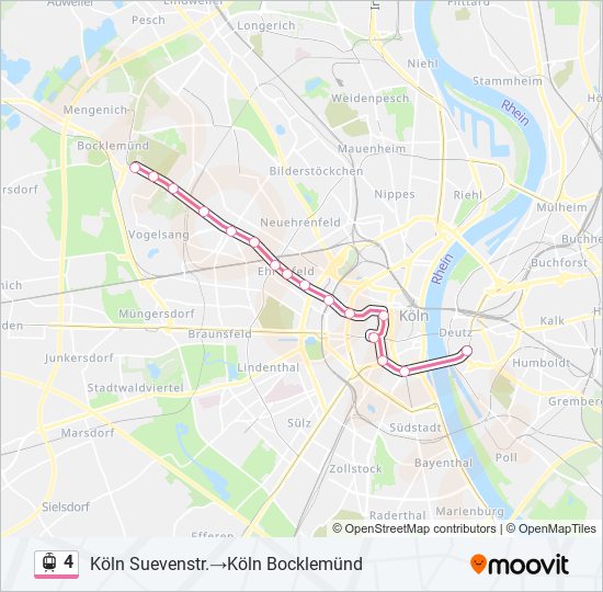 4 light rail Line Map