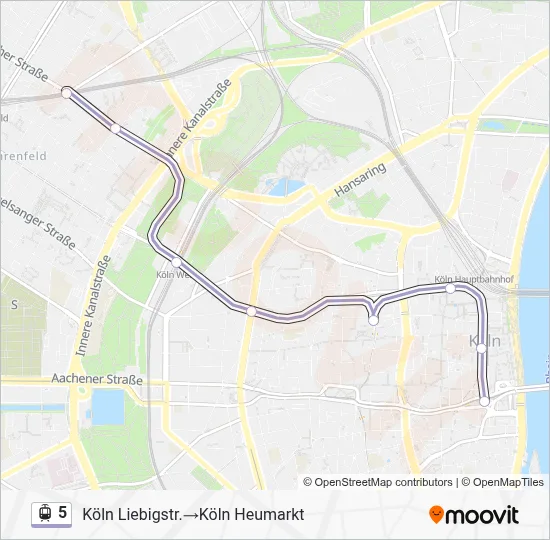 5 Light Rail Line Map