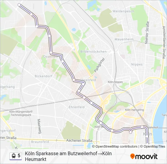 5 Light Rail Line Map