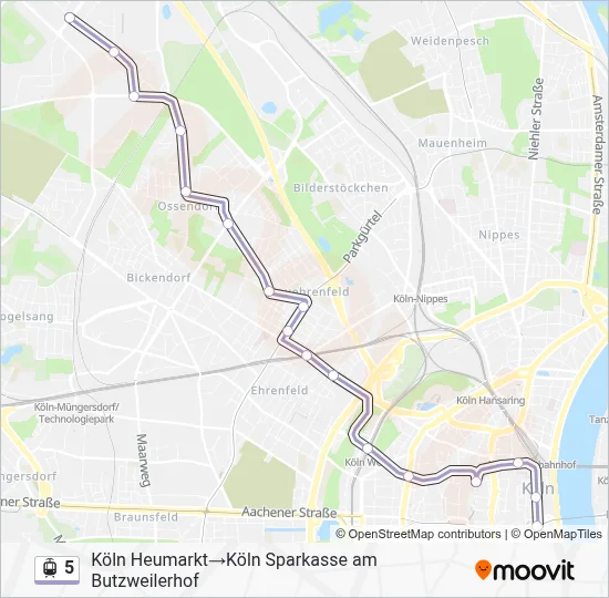 5 Light Rail Line Map