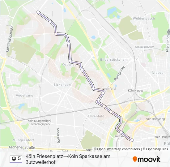 5 Light Rail Line Map