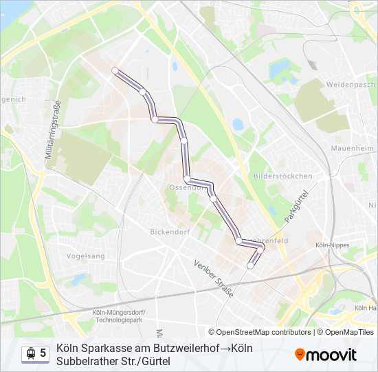 5 light rail Line Map