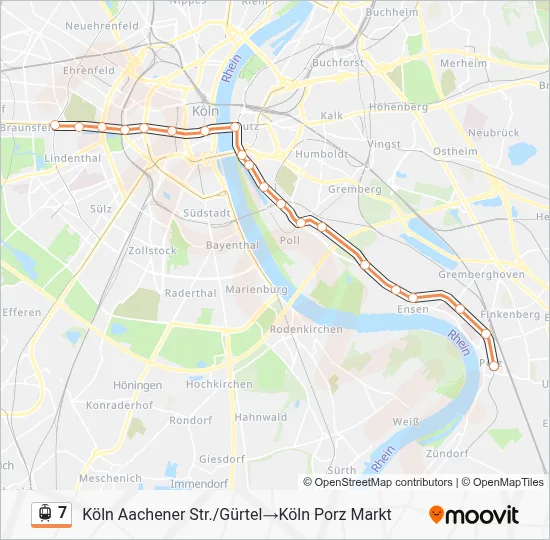 7 Light Rail Line Map