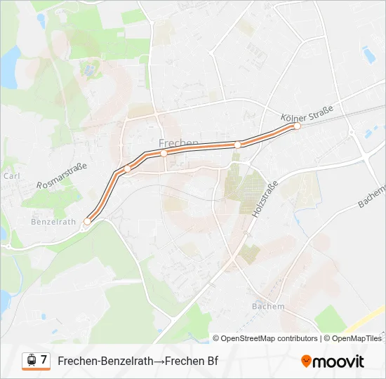 7 Light Rail Line Map