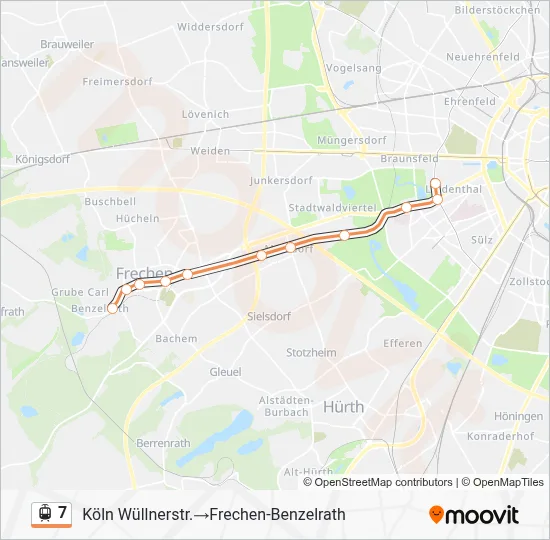 7 Light Rail Line Map