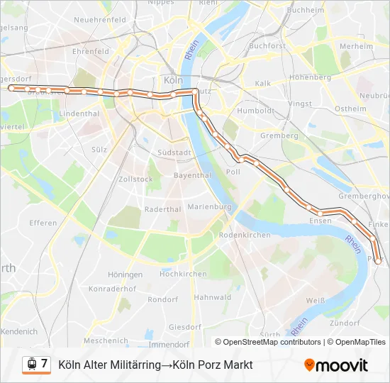 7 Light Rail Line Map