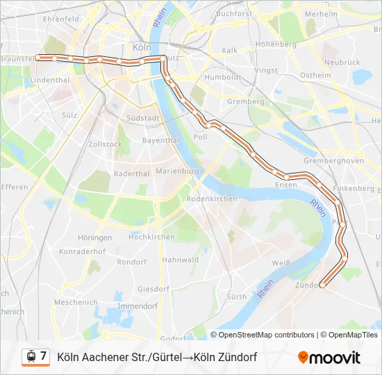 7 Light Rail Line Map