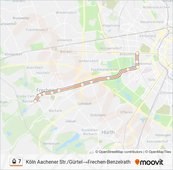7 Light Rail Line Map