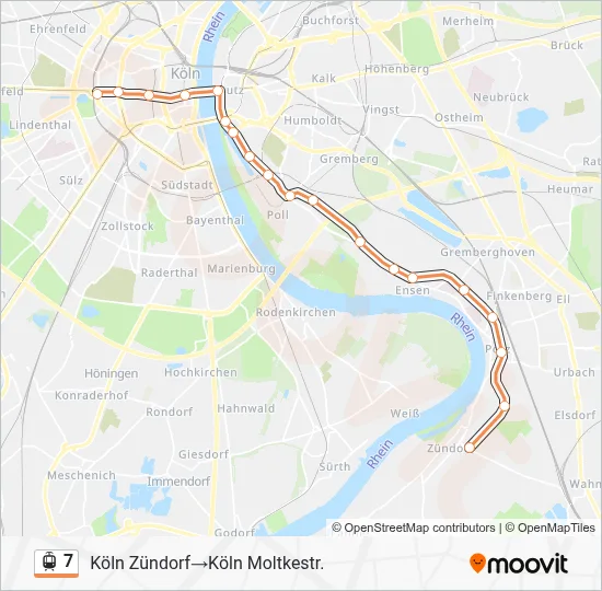 7 Light Rail Line Map