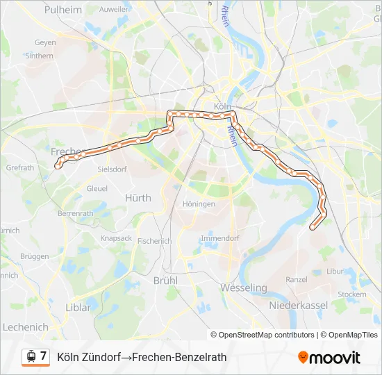 7 Light Rail Line Map