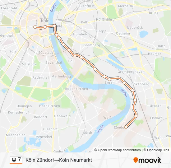 7 Light Rail Line Map