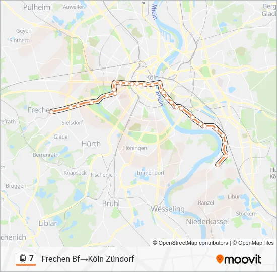7 Light Rail Line Map