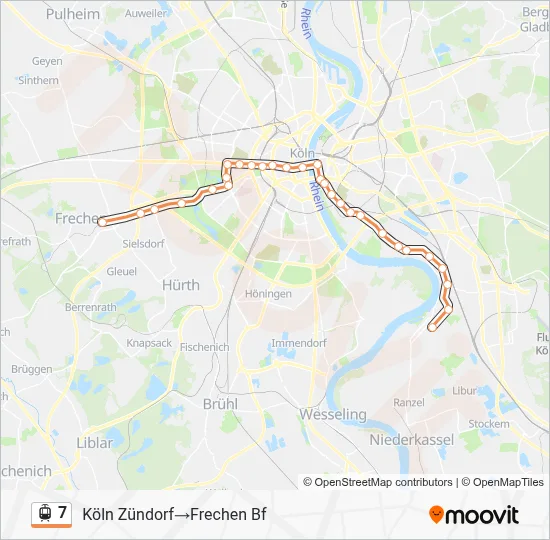 7 Light Rail Line Map
