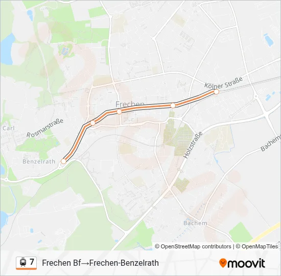 7 Light Rail Line Map