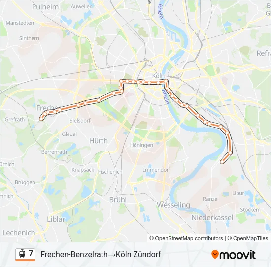 7 Light Rail Line Map