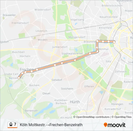 7 Light Rail Line Map