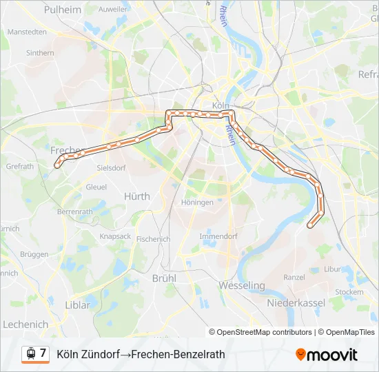 7 Light Rail Line Map