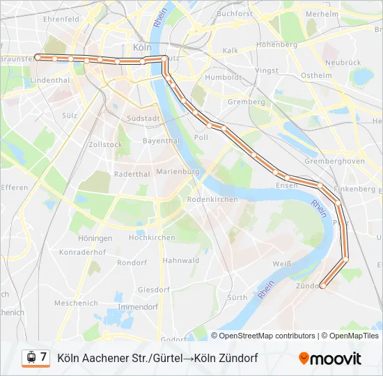 7 Light Rail Line Map