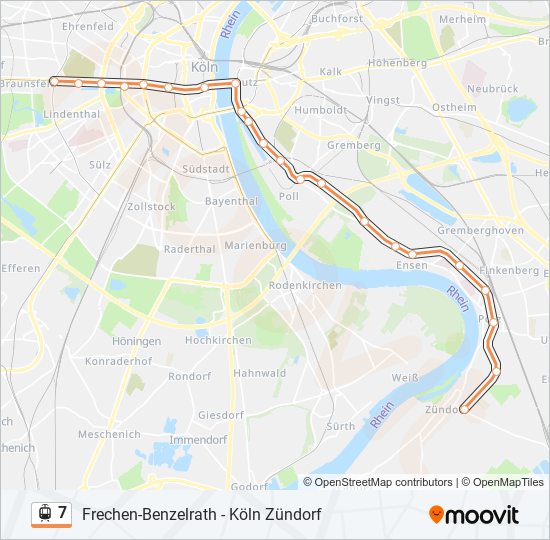 7 light rail Line Map