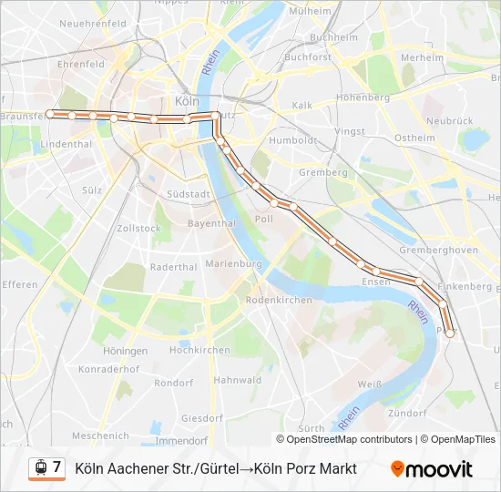 7 Light Rail Line Map